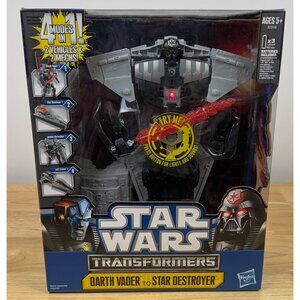 Hasbro Star Wars Transformers DARTH VADER to STAR DESTROYER New NIB